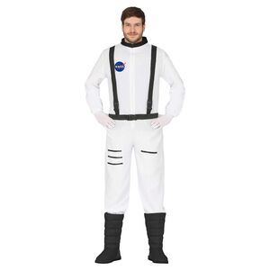 Fiestas Guirca Mens Astronaut Costume Dress / White/Black